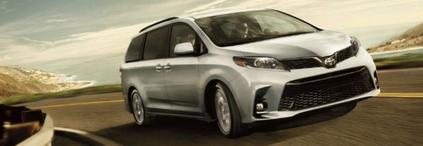 2020 Toyota Sienna driving down the highway